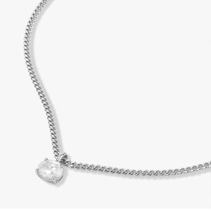 Hello Darling Melinda Maria Silver Necklace